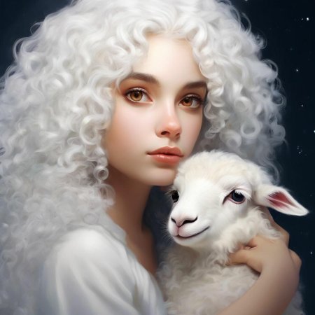 Белые волосы