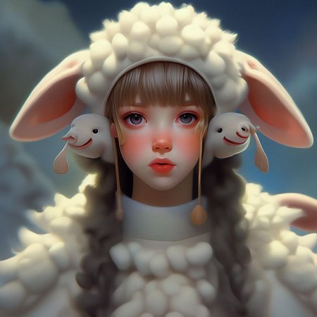 Девочка овечка