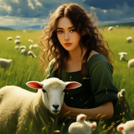 Красивая овечка