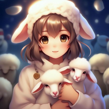 Аниме милая девушка