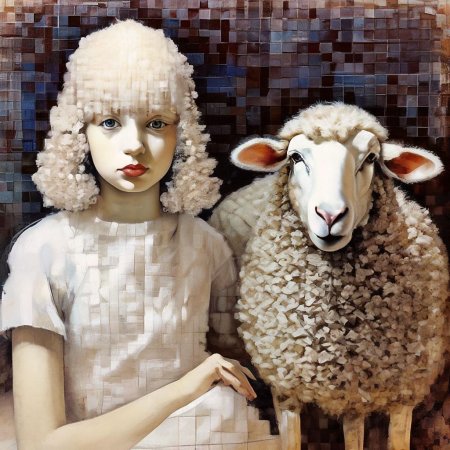 Овечка арт