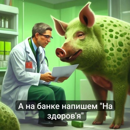 Зеленая свинья