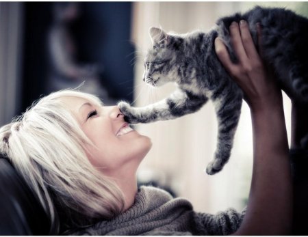 Девушка кошка