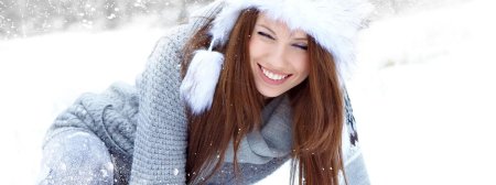 Красивые девушки в зимней одежде