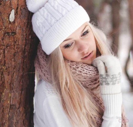 Девушки блондинки зимой