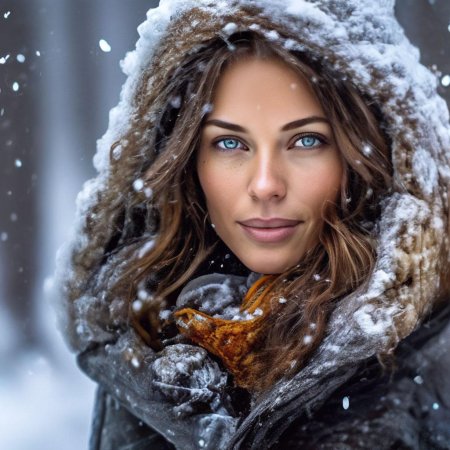 Женщина зима