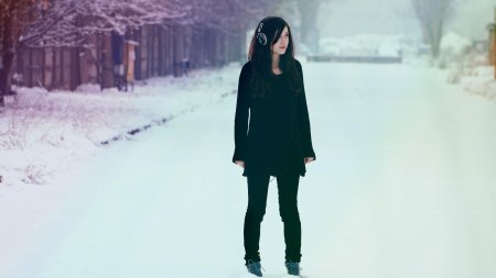 Девушка зимой