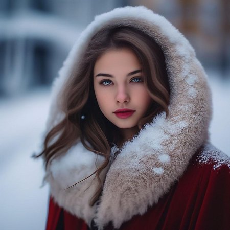 Зимние фотосессии девушек