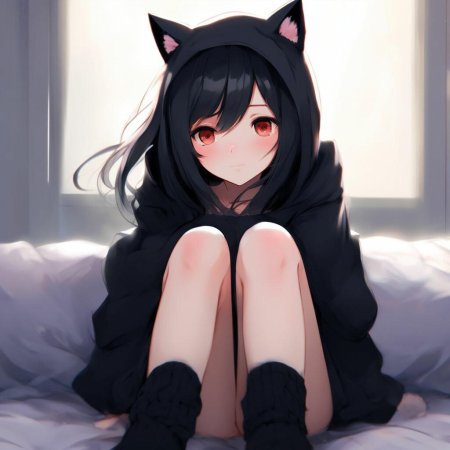 Аниме девушки черные