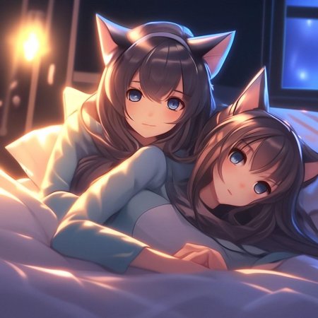 Аниме кошкодевочка