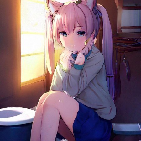 Аниме девочка с хвостиками