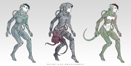 Биопанк броня концепт