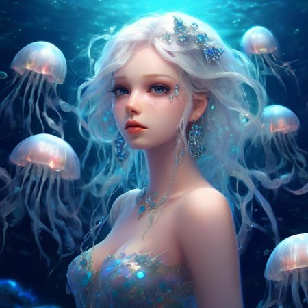 Девушка медуза