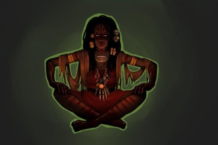 Вуду арт девушка