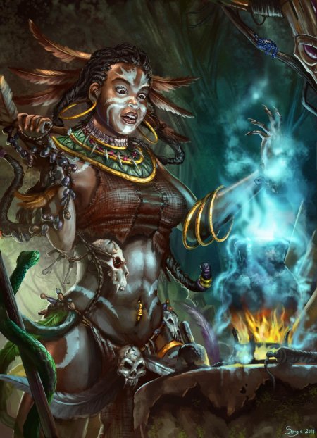 Колдунья Diablo 3 Art