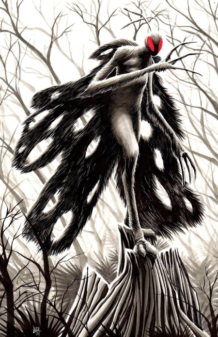 Mothman человек мотылек art