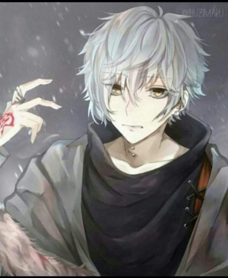 Аниме парень с пепельными волосами