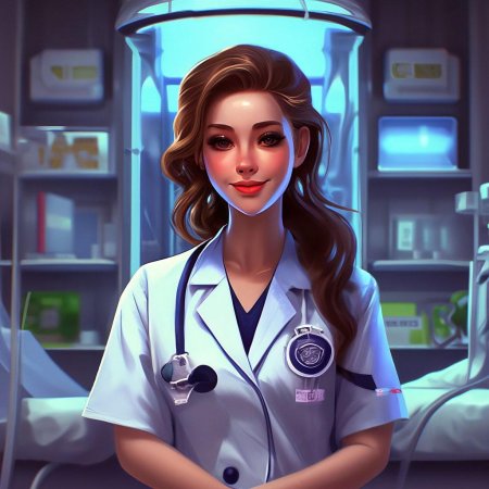 Красивая девушка врач