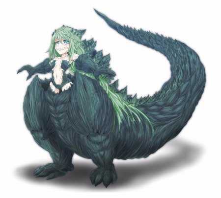 Monster girl аниме Godzilla