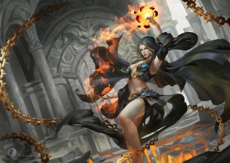 Девушка маг элементалист