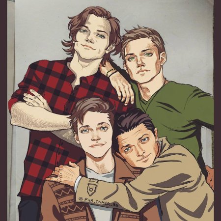 Джек Клайн и Дин Винчестер арт