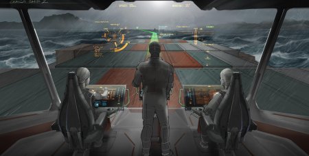 Капитанский мостик космического корабля арт