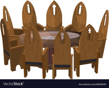 Стулья вокруг круглого стола