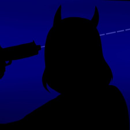 Тень девушки с рогами