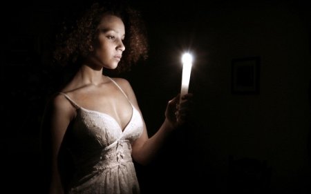 Фотосессия со свечами