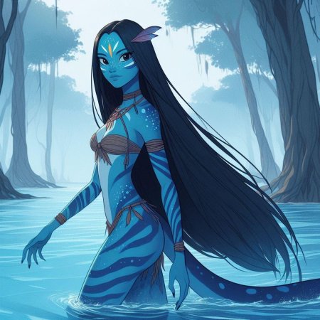 Девушка из аватара