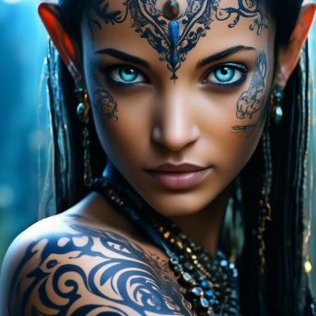 Женщина с татуировками