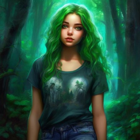 Зеленые волосы