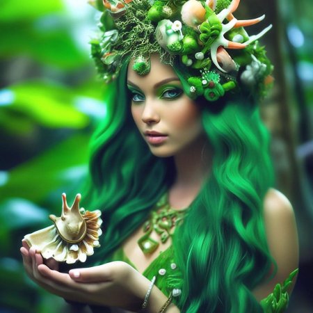 Красивая русалка