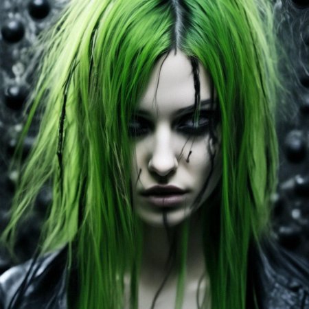 Зелëные волосы
