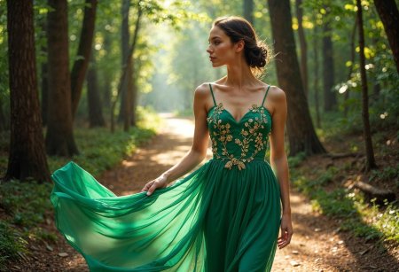 Зеленое платье