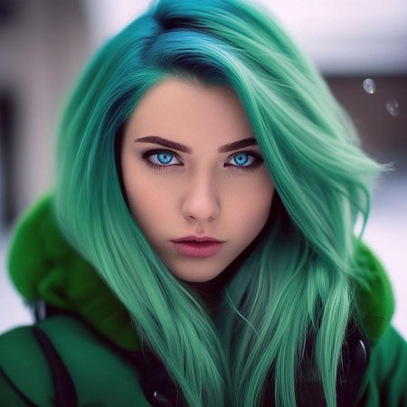 Девушка с бирюзовыми глазами