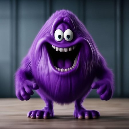 Корпорация монстров фиолетовый монстр