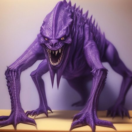 Фиолетовое существо