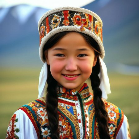 Киргизская девушка