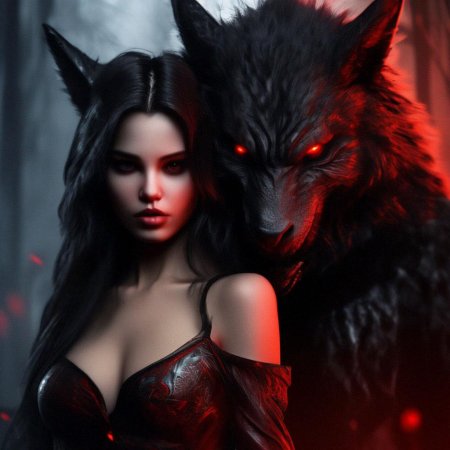 Волки красивые