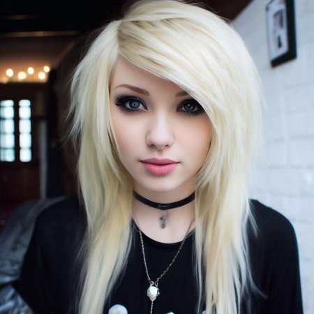 Эмо блондинка