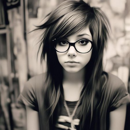 Эмо в очках