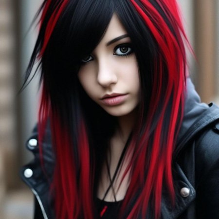 Прическа эмо