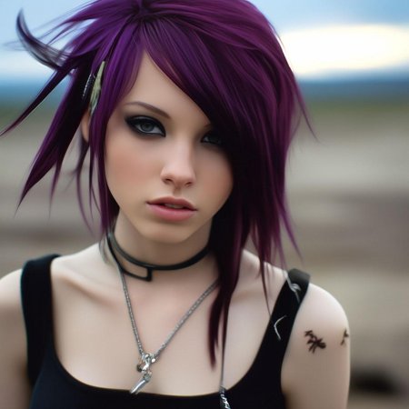 Девушка эмо