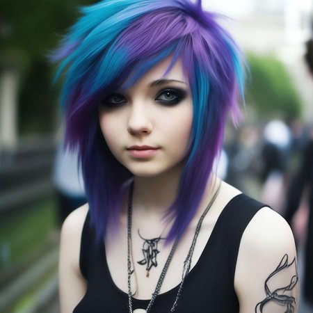 Девочка эмо