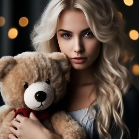 Девушка блонд