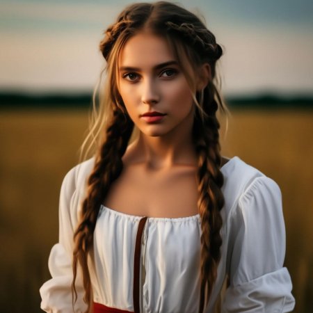 Девушка крестьянка