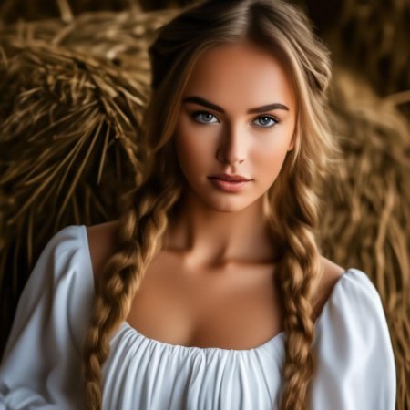 Девушка крестьянка