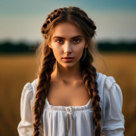 Девушка крестьянка