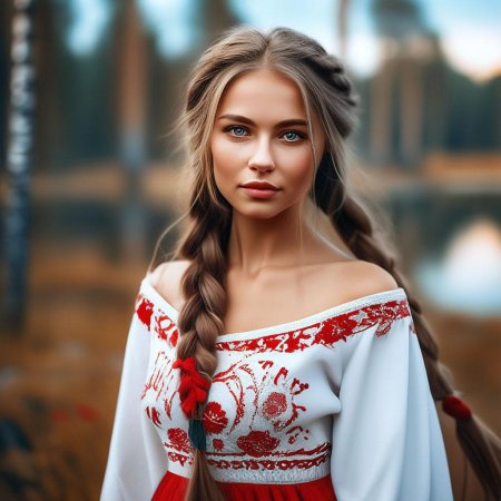 Девушка славянка